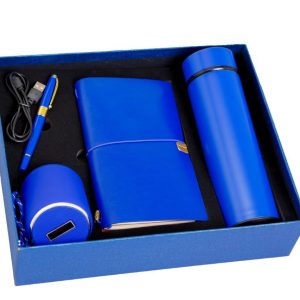 Executive Gift Set 007: Notebook + Pen + Thermal Flask & Bluetooth Speaker