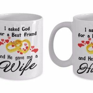 Ceramic White Valentine Mugs